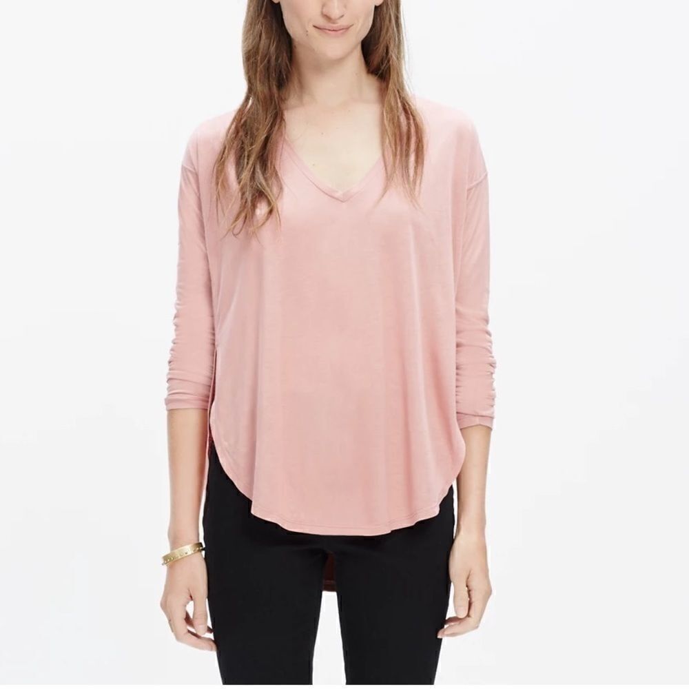 Madewell Anthem Long Sleeve V-Neck Tee